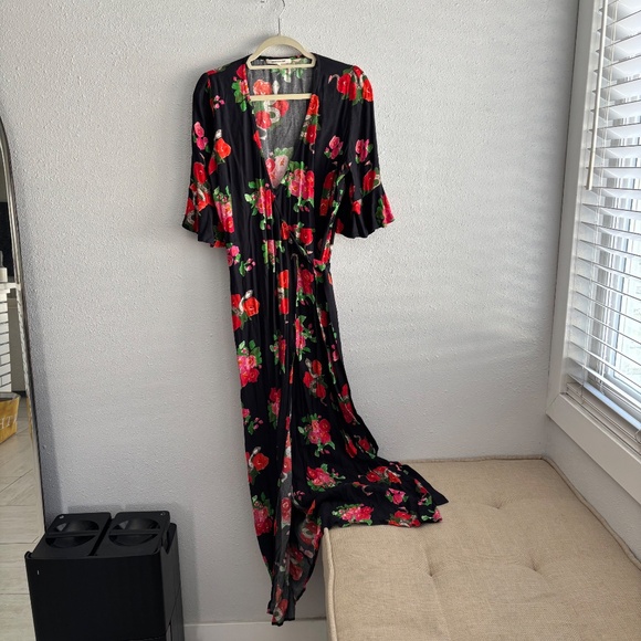 Emerson Fry Floral Maxi Dress - Navy and Red - Picture 3 of 10